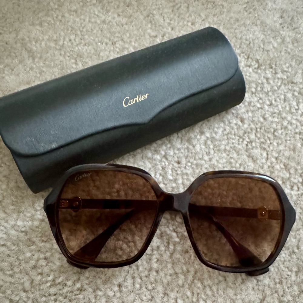 Authentic Cartier Brown Sunglasses
